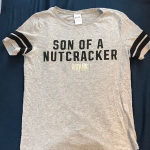 Victoria secret PINK “son of a nutcracker” T-shirt